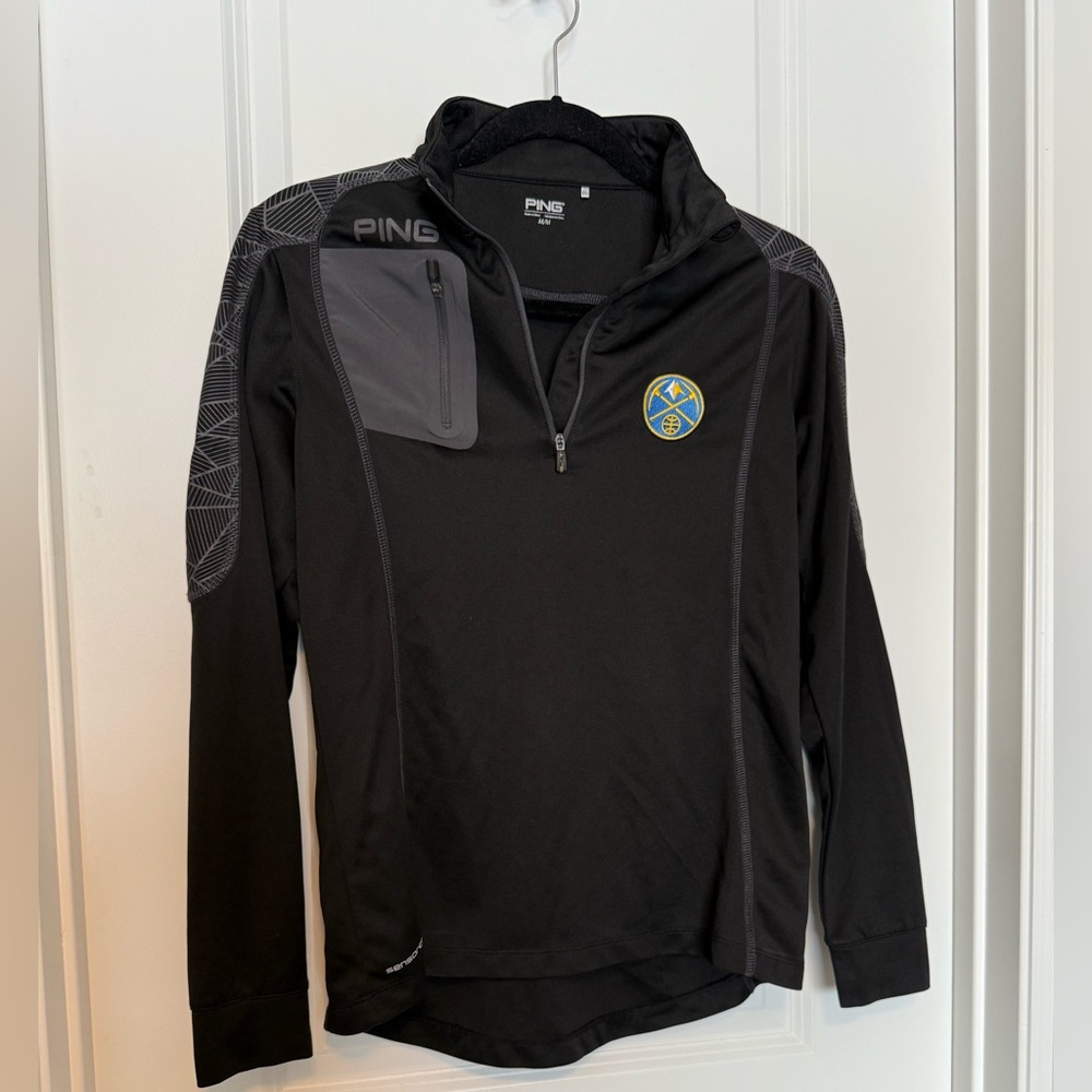 PING Black Quarter-Zip Denver Nuggets pullover